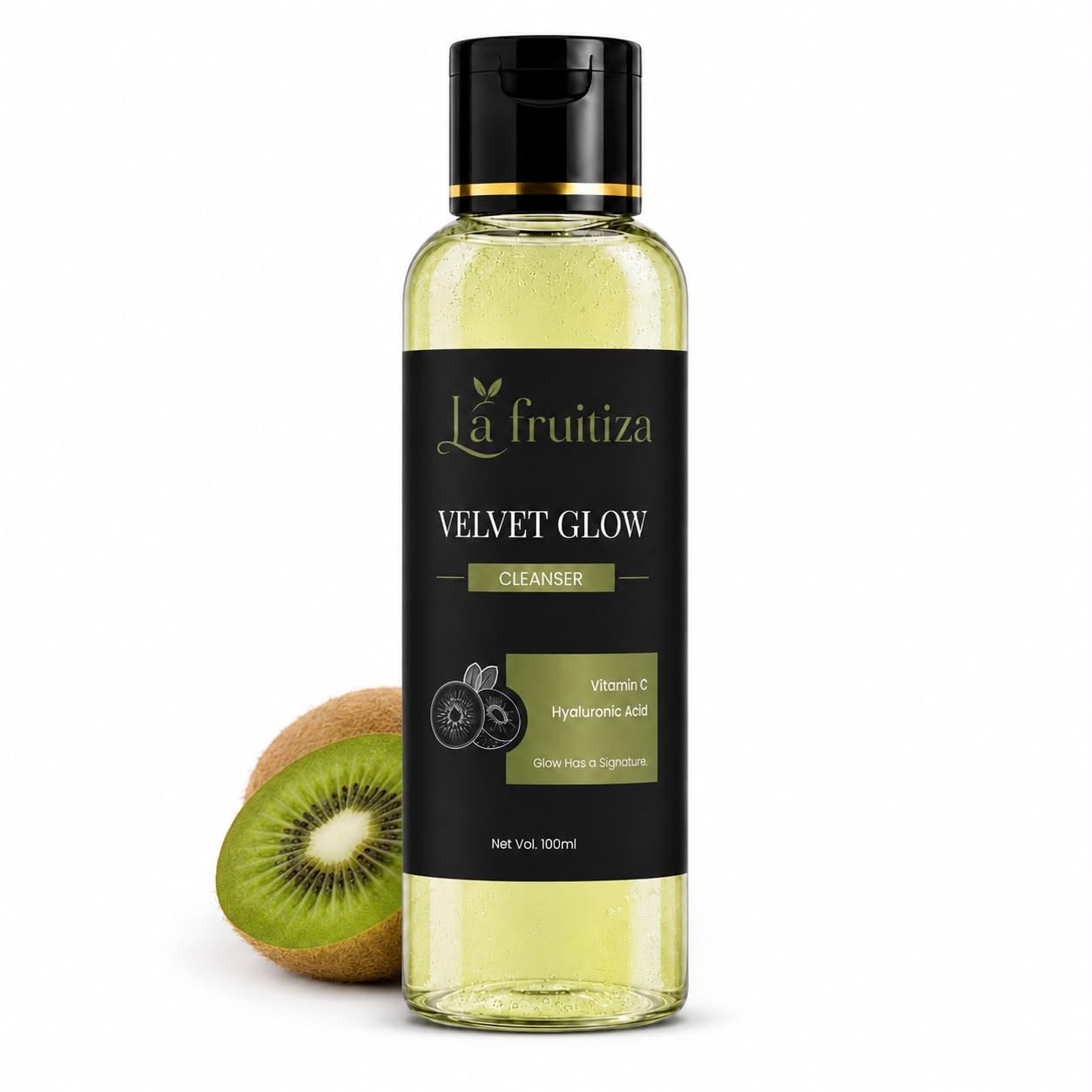 Velvet Glow Face Cleanser with Kiwi Extract, Vitamin C & Hyaluronic Acid