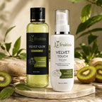Velvet Glow & Velvet Touch Combo — Kiwi Extract, Vitamin C & Hyaluronic Acid Skincare Set